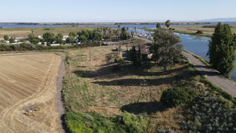 Brother's Island Marina — wetlands, close low altitude, campground